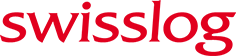 Das Logo von swisslog in einer klassischen, roten Serifenschrift. Die Buchstaben sind kleingeschrieben und das Design besticht durch seine schlichte Eleganz auf weißem Hintergrund.
